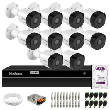 Imagem de Kit 10 Câmeras Intelbras Vhd 3130 Bullet G6 Hd 720p, Lente 3.6mm Visão Noturna 30m, Ip67 + Dvr Intelbras Mhdx 1216 Full Hd 16 Canais Multi Hd + Hd 1tb