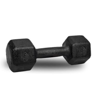 Imagem de Halter Sextavado 9 Kg - Peso Musculação 9kg