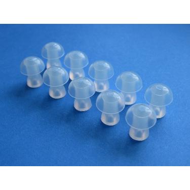 Imagem de 10 médios (M) substituição para cogumelos de orelha de orelha compatíveis com Klipsch AS-5i, S5i, X4i, Reference S4i, S4i Rugged, S4i II, S4a II, S4, AW-4i, S3, S3m, S2, S2m, X1 e Custom 1,2,3