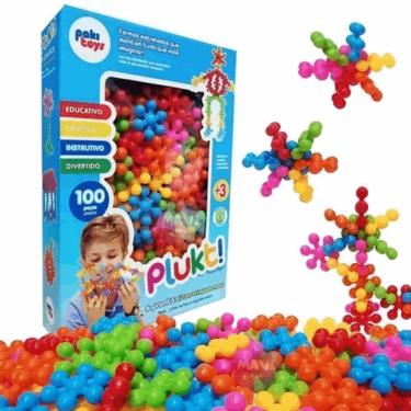 Imagem de Brinquedo Montar Plukt Estrelas Educativo Criativo 100 Pcs