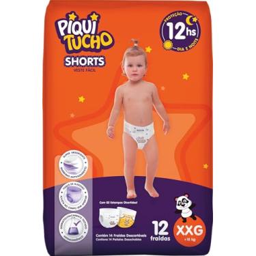 Imagem de Fralda Descartável Infantil SHORTS Piquitucho Jumbinho EEG