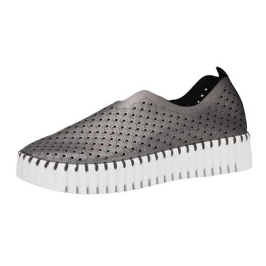 Imagem de ILSE JACOBSEN HORNBAEK Tulip U0010 plataforma metálica feminina | Slip-On | Cano baixo, Metal., 10