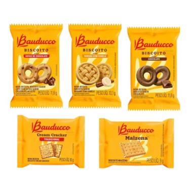 Imagem de Kit Biscoitos Bauducco Sabores Sortidos - Mix Sem Leite 150 Sachês