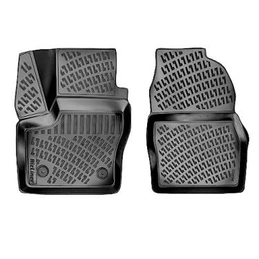 Imagem de Ford Transit Connect 2014-2021 (piso de carpete e apenas frente e sem apoio para os pés secundário e sem modelos Ford Transit) Tapetes de borracha de ajuste personalizado 3D Tapetes de borracha para