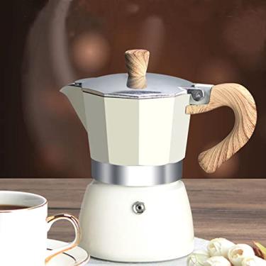 Imagem de MORDEN MS Moka Pot – Cafeteira italiana para fogão, 3 xícaras, cafeteira italiana para acampamento, cafeteira manual para café cubano para cappuccino ou latte