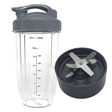 Imagem de Lâminas de substituição para liquidificadores NutriBullet 600W 900W Misturador de suco Nutri Bullet Blender Cross Blades + 1 reposição de vedação, Gray/bright, 3