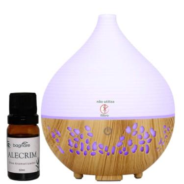 Imagem de Umidificador de Ar Difusor e Aromatizador Ultrassônico com 1 Óleo Aromatizador Alecrim 10 ml