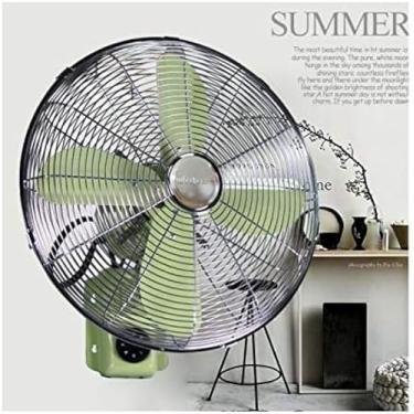Imagem de Ventilador de resfriamento retrô/ventilador de montagem na parede/ventiladores de ar, ideal para casa e escritório, 18 x 18 x 13 pol., cabo de alimentação de 71 polegadas, oscilante/giratóri