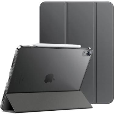 Imagem de JETech Capa para iPad Air 13 Polegadas M4/M3/M2 (2026/2025/2024), Concha Traseira Dura Tampa Inteligente Suporte Fino com Ativação/Repouso Automático (Cinza Espacial)