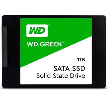 Imagem de HD SSD WD Green 1TB SATA Leitura 545Mbps Gravação 430Mbps Western Digital WDS100T3G0A