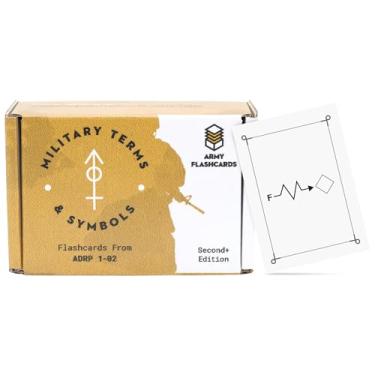 Imagem de Army Flashcards – Pacote com 100 Termos Militares, Símbolos, Termos Operacionais e Gráficos | Conceitos da ADRP 1-02 | Melhor para Army ROTC, Academia Militar e Curso Oficial Básico | Feito nos EUA