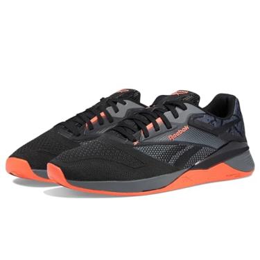 Imagem de Reebok Tênis masculino Nano X4 Cross Training, Cinza puro 6/preto/laranja flare, 9.5 Women/8 Men