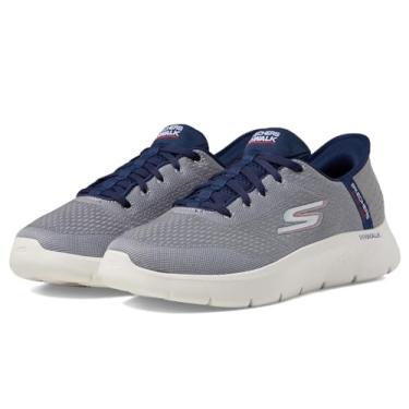 Imagem de Skechers Go Walk Flex masculino - New World, Cinza/azul-marinho, 44