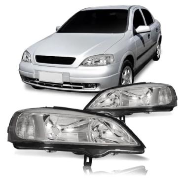 Imagem de Farol Astra Hatch Sedan 1999 2000 2001 2002 Cromado UNIDADE - Lado: DIREITO