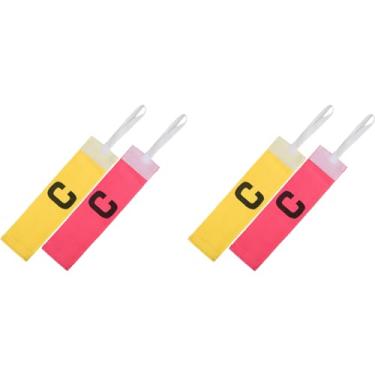 Imagem de 20 Peças Braçadeira de Capitão de Futebol, Exercício de Corrida Futebol Elástico C Palavra Emblema de Braço Protetor