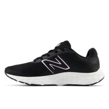 Imagem de New Balance Tênis de corrida feminino 520 V8, Preto/Rosa Metálico/Branco, 8 Wide