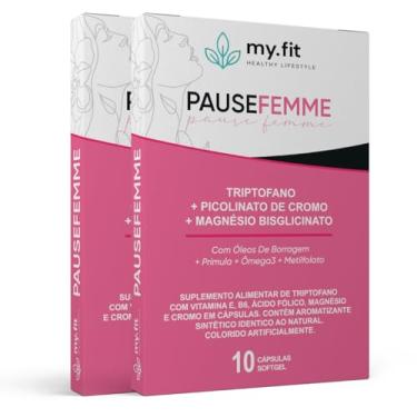 Imagem de Kit 2 Blisters Pause Femme, Total 20 Cápsulas (Softgel) - Fórmula Completa para Alívio dos Sintomas da Menopausa e Tpm