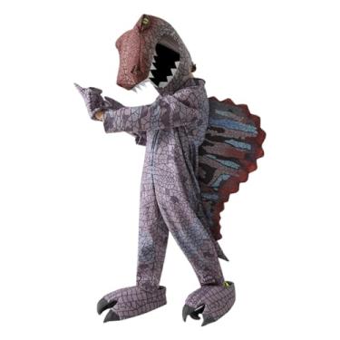 Imagem de YIJU Conjunto de fantasias de dinossauro infantil Halloween, roupas de animais de desenho animado para apresentação no palco, M