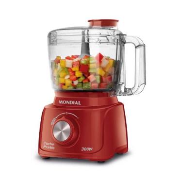 Imagem de Mini Processador Mondial Turbo Pratic MP-16-R Vermelho - 127V, 110V, V