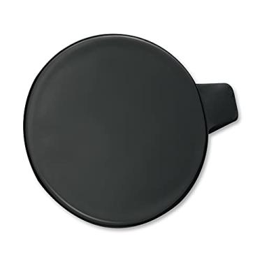 Imagem de Capa de gancho de reboque para para-choque dianteiro para Tesla Model Y 2017-2023 tampa preta de gancho de reboque