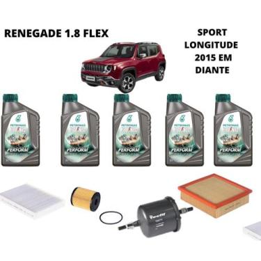 Imagem de Kit revisão troca de oleo renegade 1.8 flex selenia