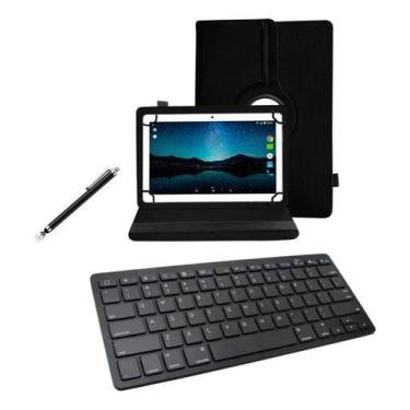 Imagem de Capa Case + Teclado Bluetooth Para Tablet Positivo Q10 - Skin Zabom