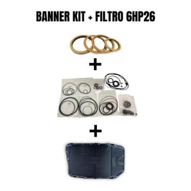 Imagem de Banner kit com filtro do câmbio automático 6hp26 - TRANSNATION