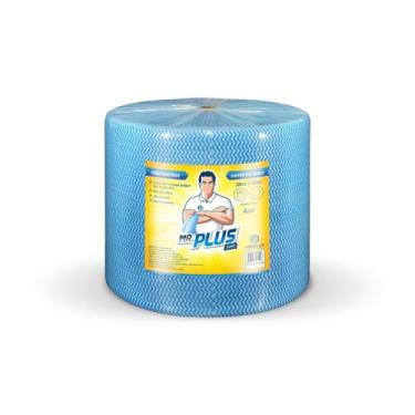 Imagem de Pano Mrplus Tipo Perfex Soft Azul (28cm x 300m.) Multiuso Limpeza C/ 6