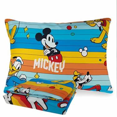 Imagem de Jogo de Cama Solteiro Infantil Mickey 2 Peças 140x220cm - Lepper