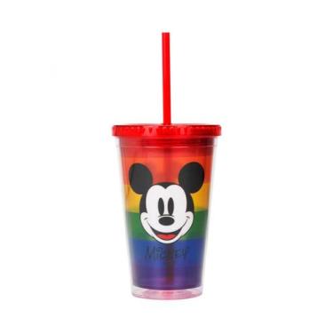 Imagem de Copo Com Canudo Mickey Arco-Íris 450ml - Disney