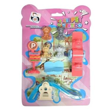 Imagem de Brinquedo pet cachorrinhos + caminha + casinha + acessórios - ETITOYS