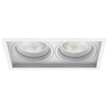 Imagem de Spot Embutir Duplo Recuado Il4707 Interlight Branco + Lampada Led Stel