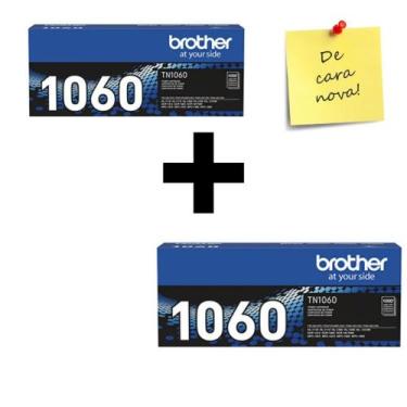 Imagem de Toners Originais Brother Tn-1060 Dcp-1602 Hl-1212w 1617 Hl1202 (c/2 un