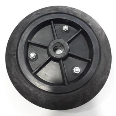 Imagem de Roda Borracha Maciça Para Carrinhos R 92 Br Mf Até 60 Kgs - Movifacil