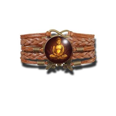 Imagem de Pulseira Feminina Buda Zen Sentado Ajustável - RECANTO ASTRAL