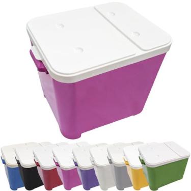 Imagem de Container Porta Ração Canister Plástico com Tampa Protege Conserva Fur