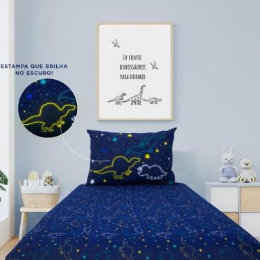 Imagem de Jogo de Cama Solteiro 2 peças Portal Joy Dinossauros - Portal Lar