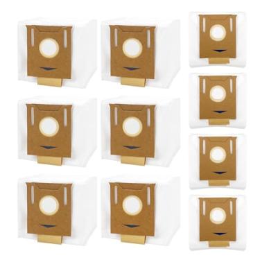 Imagem de Pacote com 10 sacos de pó T8 compatíveis com aspirador Ecovacs Deebot Ozmo T8, T8+, T8 AIVI, N8 Pro Plus, N8 Pro, DX93, DDX96, adequado para sacos de vácuo Yeedi K781+, coleta de lixo de estação vazia