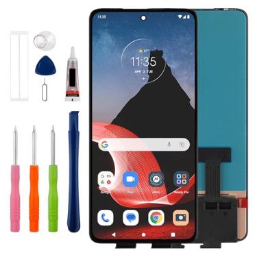 Imagem de [Novo] Substituição do conjunto de digitalizador de tela LCD Duotipa para Motorola ThinkPhone 6,6 polegadas com kit de ferramentas de reparo técnico - preto.