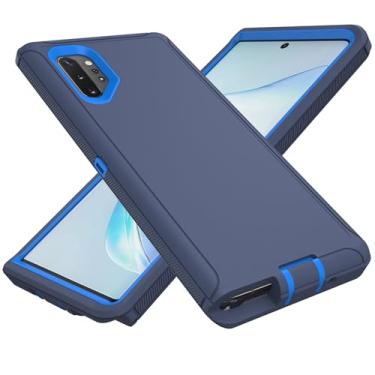 Imagem de Capa protetora resistente à prova de poeira à prova de choque 3 em 1 para Samsung Galaxy Note 10 Plus 6,8 polegadas - azul