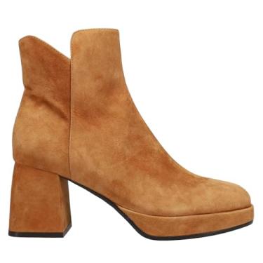 Imagem de VANELi Botas femininas Valse com bico quadrado, Camurça Cuoio, 9