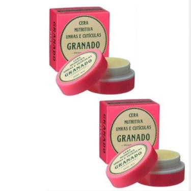 Imagem de Kit 2 Cera Nutritiva Granado Pink de Cutículas Hidrata Unhas
