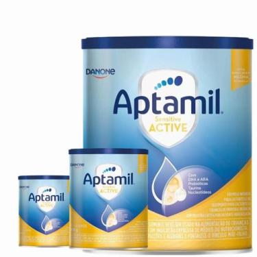 Imagem de 3 Latas- Fórmula Infantil em pó Aptamil Active- Danone 800gr