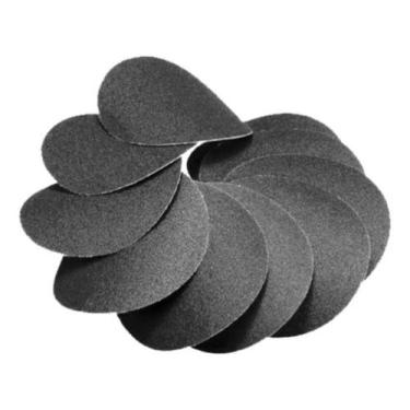 Imagem de Kit 10 Lixa Lixadeira Com tiras autocolantes Para Massa Acrílica 225mm