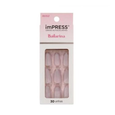 Imagem de Unhas Autocolantes Kiss Ny Impress Bailarina Chic Bipam520br - KISS NE