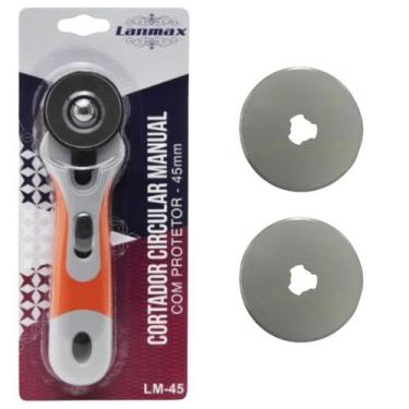 Imagem de Cortador Circular Manual + 2 Lâminas de Corte de 45mm Lanmax cabo embo