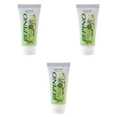 Imagem de Creme Facial Pepino Para Clarear E Hidratar 3 Unidades - Lucy's