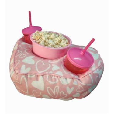 Imagem de Almofada Porta Pipoca Formato Coração Love - Maria dos Reis