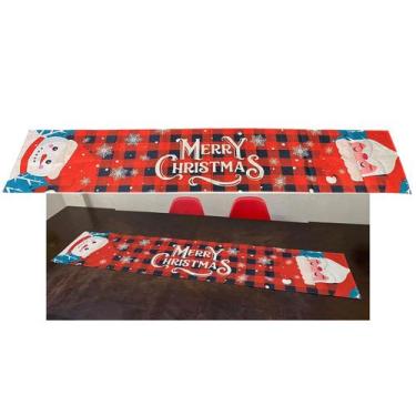 Imagem de Caminho de Mesa Toalha Passadeira Natal Natalino Trilho Mesa de Jantar