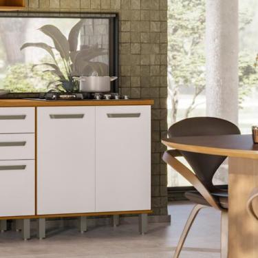 Imagem de Balcão 80cm com Tampo 2 Portas Criare - Poliman Móveis